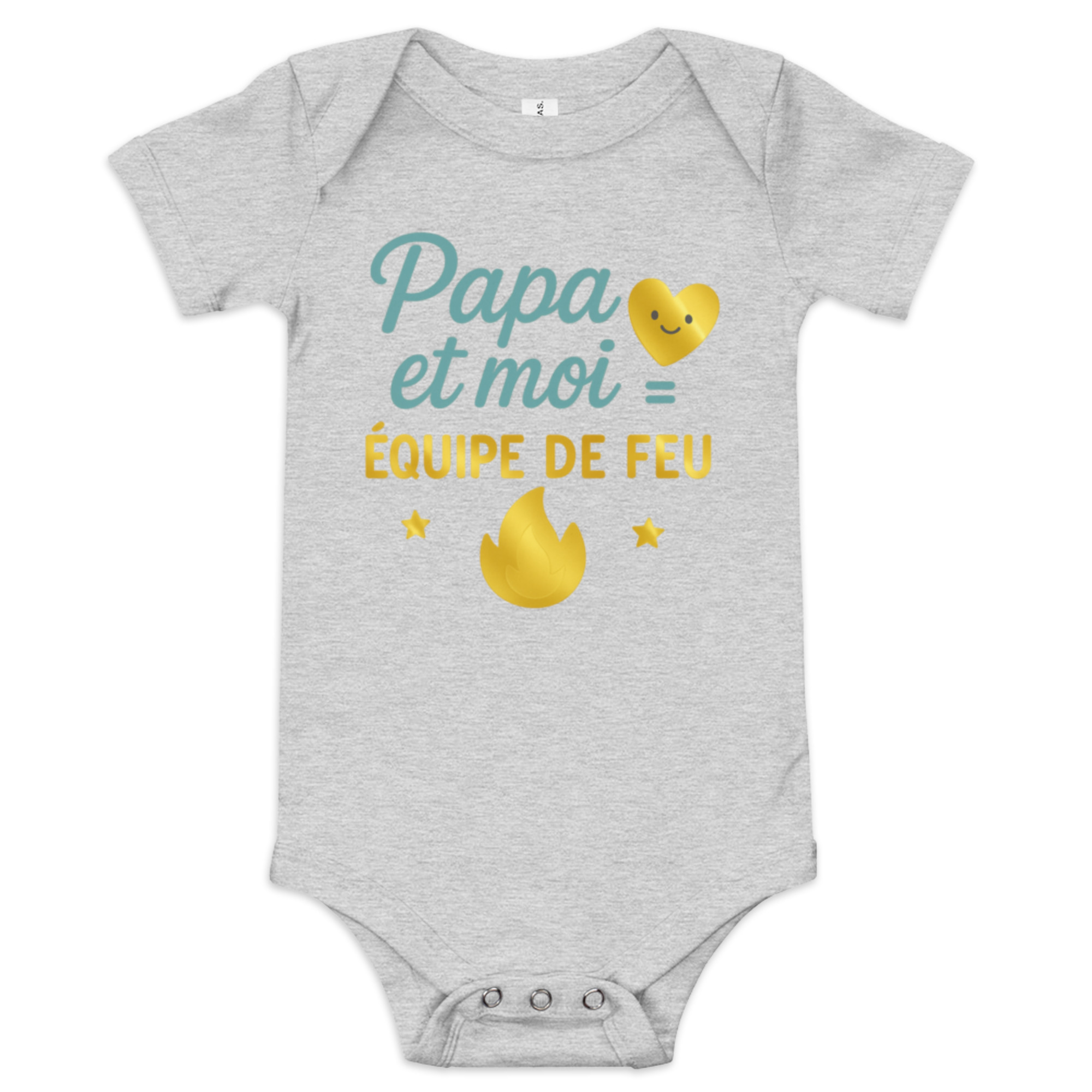 Body bébé Papa et moi = Équipe de feu Cadeau naissance – Image 7