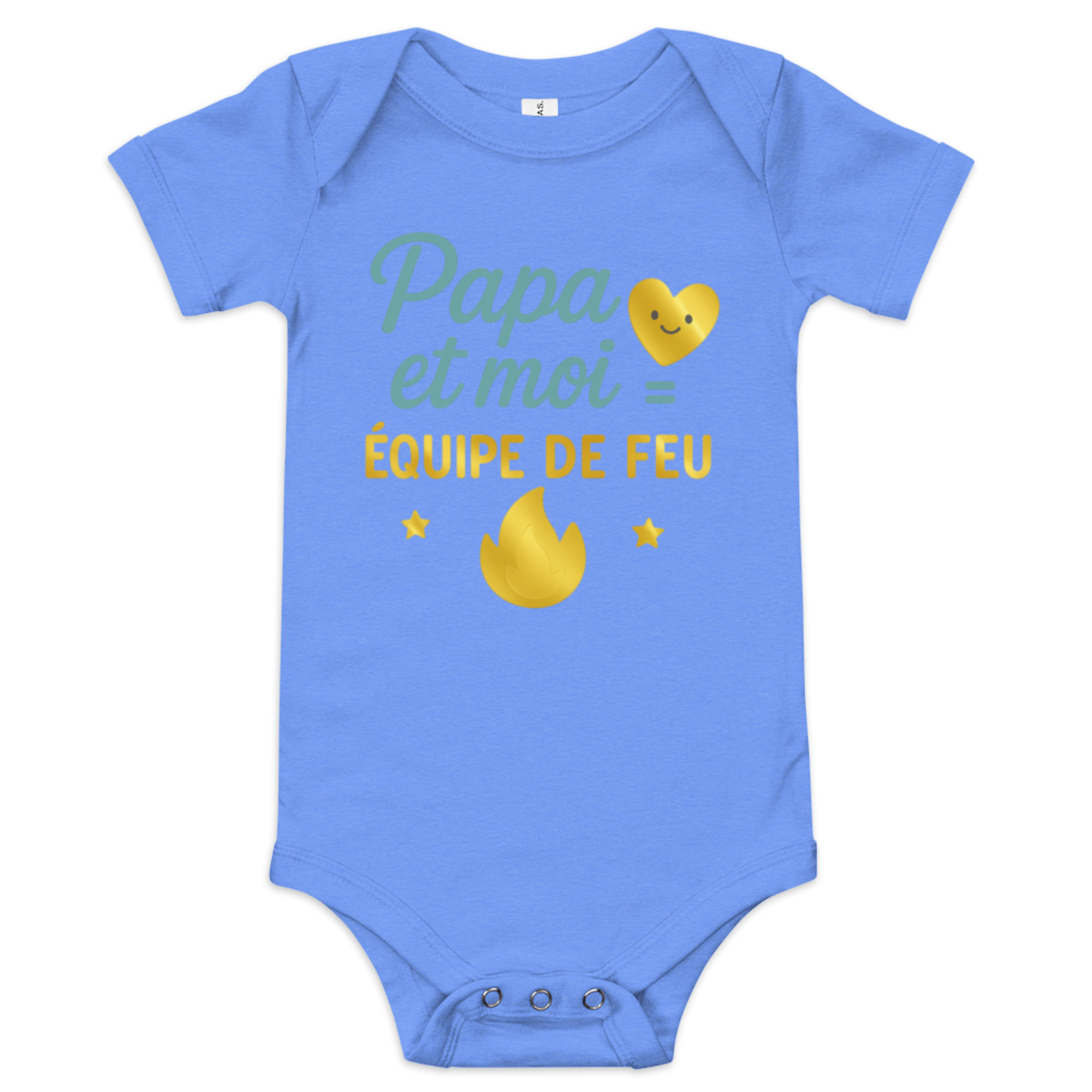 Body bébé Papa et moi = Équipe de feu Cadeau naissance – Image 5